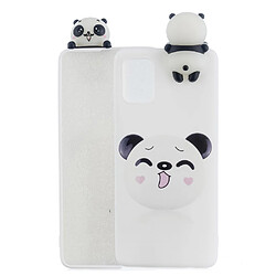 Coque en TPU Décor de poupée 3D souple panda pour votre Samsung Galaxy A41