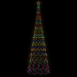 Avis vidaXL Arbre de Noël cône 3000 LED Colorées 230x800 cm