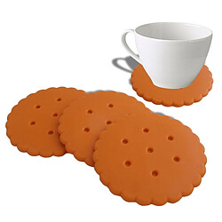 Totalcadeau 4 dessous de verre biscuit