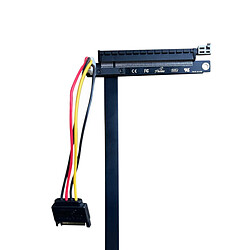 Acheter Câble D'extension PCI-e 3.0 PCI Express Gen3 8 Gbps 1X à 16X 180 Degrés 40 Cm B