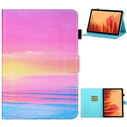 Etui en PU impression de motifs avec support lueur du coucher de soleil pour votre Samsung Galaxy Tab A7 10.4 (2020) T500/T505