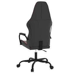 Acheter vidaXL Chaise de jeu Noir et rouge bordeaux Similicuir