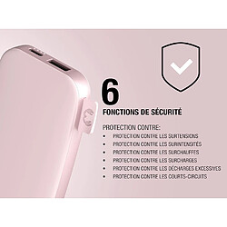 Acheter SANAG Powerbank 6000 Mah - Usb-C In & Out - Batterie Externe - Chargement Rapide - 6 Fonctions De Sécurité - Design Compact (Smokey Pink)