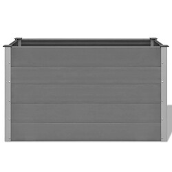 Avis vidaXL Lit surélevé de jardin WPC 150x50x91 cm Gris