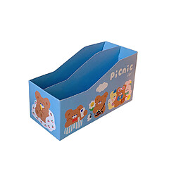 Universal Boîte de rangement de bureau de 2 ours de dessin animé pliable Boîte de rangement de livre Boîte de rangement creuse Conteneur de livre Porte-revues Organisateur Coffret de maquillage