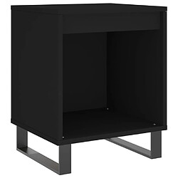 Avis vidaXL Tables de chevet 2 pcs noir 40x35x50 cm bois d’ingénierie