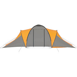 Avis vidaXL Tente de camping pour 6 personnes gris et orange