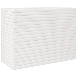 vidaXL Jardinière blanc 90x40x68,5 cm bois de pin massif