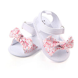 bébé été chaussures sandales anti-dérapant semelle souple 0-18m 7-12 mois rose pas cher