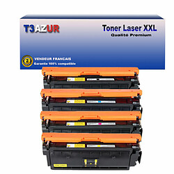 T3AZUR - Lot de 4 Toners compatibles avec Canon 040 H pour Canon LBP-710Cx, LBP-712Cdn, LBP-712Cx (Noir+Couleur)