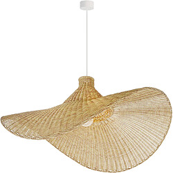 ICONIK INTERIOR Lampe de Plafond en Rotin - Style Boho Bali - Sona Naturel