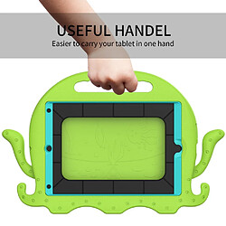 Coque en TPU pieuvre mignonne, eva, shockproof avec bandoulière et fente pour stylo vert pour votre iPad Pro 10.5-pouces (2017)/Air 10.5 pouces (2019)/10.2 (2020)/(2019)/(2021)