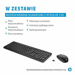 clavier et souris HP 3L1F0AA Azerty Français Blanc Noir pas cher