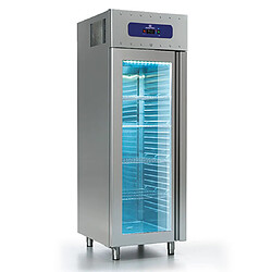 Congélateur 700 Litres En Inox Avec Porte En Verre, GN 2/1, -10°/-22°C, 85 mm Isolation - Mastro