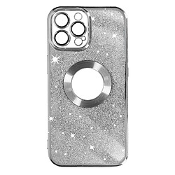 Avizar Coque pour iPhone 13 Pro Max Paillette Amovible Série Protecam Spark Argent