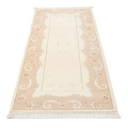 Avis Vidal Tapis de couloir en laine 203x84 beige Darya