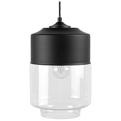 Beliani Lampe suspension JURUA Verre Noir