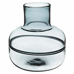 Vase Rond Déco Line Shine 24cm Gris