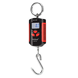 Universal Échelle de grue portable mini lourde électronique numérique en acier inoxydable crochet balance de poids LCD(Rouge)