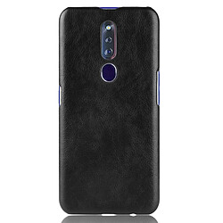 Wewoo Coque antichoc Litchi Texture PC + PU pour OPPO F11 Pro (Noir)