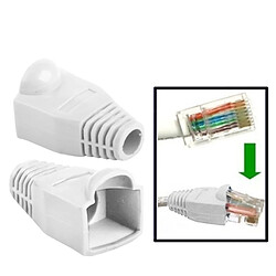 Wewoo Blanc pour RJ45, 500 pcs câble réseau couvre-bouchon