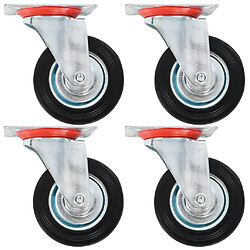 vidaXL Roulettes pivotantes 4 pcs 100 mm