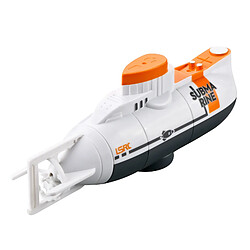 1 Pc Enfant Jouet Mini RC Sous-marin 0.1 M / S Vitesse Nage Télécommande Bateau Cadeau Blanc