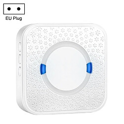 Wewoo P6 110dB Wireless IP55 Etanche Faible Consommation WiFi Récepteur de Doing-dongDistance de réception 300mPrise EU Blanc