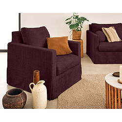 Acheter Lisa Design Serena - housse en velours texturé pour fauteuil