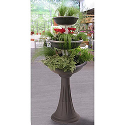 Ac-Deco Pot de fleurs design - Trevy - D 50 x H 114 cm - Gris