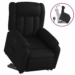 Maison Chic Fauteuil Relax pour salon, Fauteuil inclinable Noir Similicuir -GKD31857