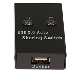 Sélecteurs de Partage USB 2.0 Switch KVM 2 Ports HUB pour PC Scanner Printer Black