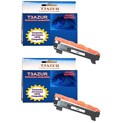 T3Azur TN1050 - Lot de 2 Toners Laser compatible pour Brother DCP-1616 / DCP 1616 / HL-1112A / HL 1112A