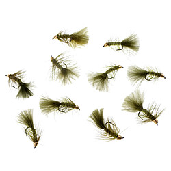 Acheter 10x Mouche de Pêche Leurre de Pêche Mouche Artificielle Flottante pour Pêcher à la Mouche Truite Brochet Basse