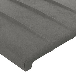 Acheter vidaXL Tête de lit à LED Gris clair 203x16x78/88 cm Velours