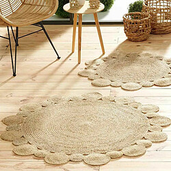 Acheter Paris Prix Tapis Déco Rond en Jute Cordou 120cm Naturel