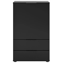 Acheter FMD Commode avec tiroir et portes 49,7x31,7x81,3 cm noir