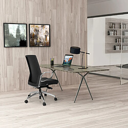 Chaise de bureau PROVIDER simili-cuir noir hjh OFFICE