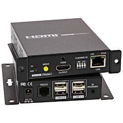 Extendeur KVM sur IP HDMI USB InLine®, 4K jusqu'à 100 m