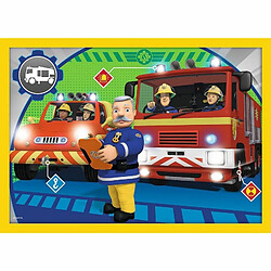 Trefl- Hilfreicher Feuerwehrmann, Fireman Sam Von 12 BIS 24 Teilen, 4 Sets, für Kinder AB 3 Jahren Puzzle, 34373, Multicolore pas cher