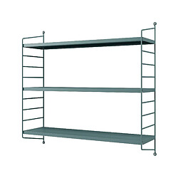 Helloshop26 Étagère murale à 3 niveaux modulables 50 x 60 x 15 cm gris bleu 03_0007054