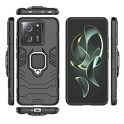 Htdmobiles Coque pour Xiaomi 13T / 13T Pro 5G - housse etui rigide anti choc + verre trempe - NOIR