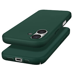 Avizar Coque pour iPhone 16 Semi-rigide Soft-touch Anti-traces Vert Foncé