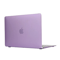 Wewoo Housse Étui Violet et Transparent pour Macbook 12 pouces Boîtier de protection en plastique dur translucide givré