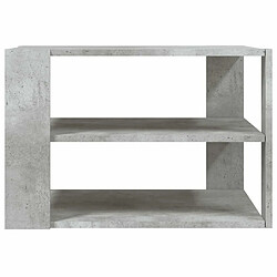 Acheter Maison Chic Tabls basse,Table Console pour salon gris béton 59,5x59,5x40 cm bois d'ingénierie -MN44725