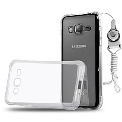 Cadorabo Coque Samsung Galaxy J3 2015 en Transparent Étui