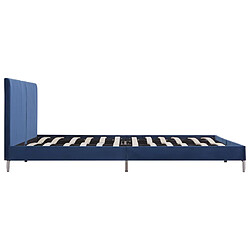 Acheter Maison Chic Lit adulte - Lit simple Cadre de lit,Structure du lit Contemporain Bleu Tissu 180 x 200 cm -MN63841