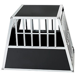 Avis Helloshop26 Cage box caisse de transport voyage pour chien mobile aluminium 66 x 90 x 69,5cm 3708003