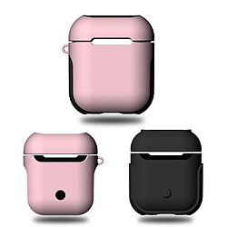 Avis Wewoo Coque Protection Caoutchouc givré Paint + PC Bluetooth Ecouteurs Etui Sac de rangement anti-perte pour AirPods (Rose)