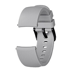 Wewoo Bracelet pour montre connectée Dragonne en Silicone Texture Crazy Horse Huami Amazfit Bip Lite Version 20mm Gris